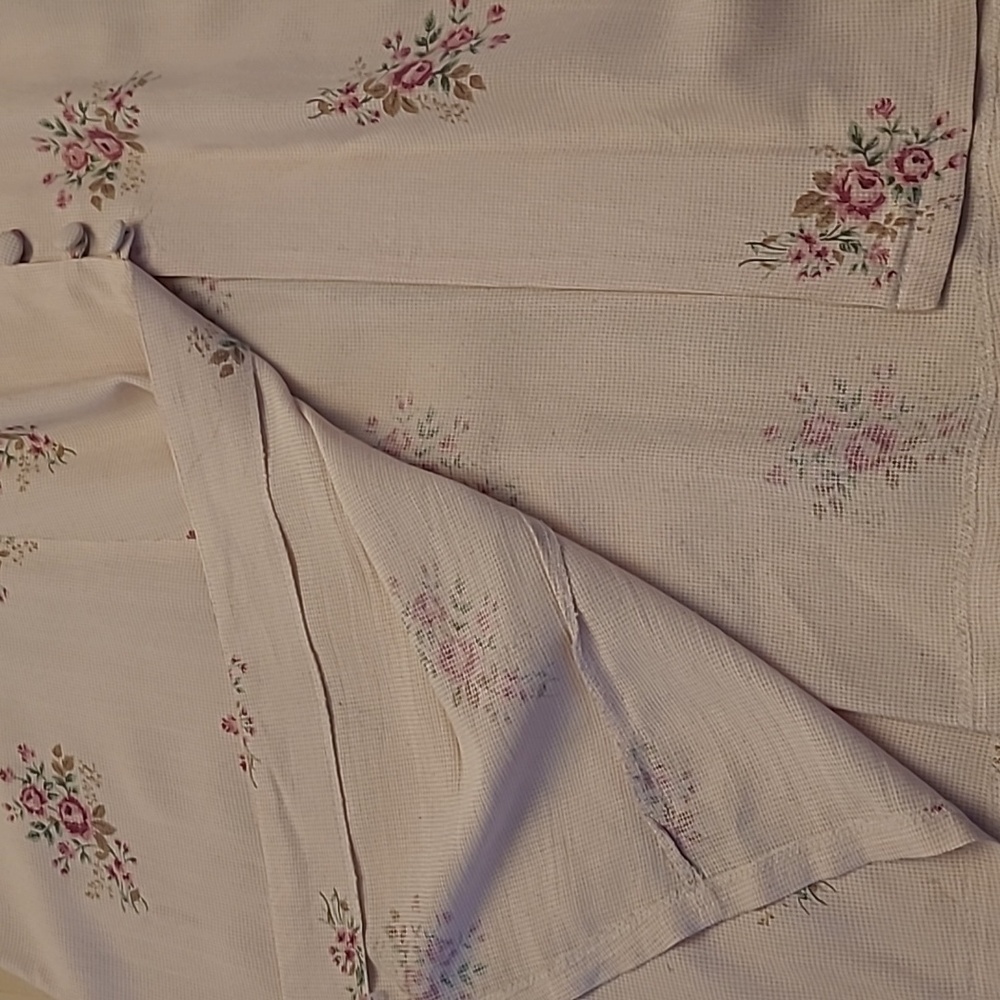LIKE NEW VTG ULTRA DRESS Floral Kitschy Rose Print - Picture 3 of 14